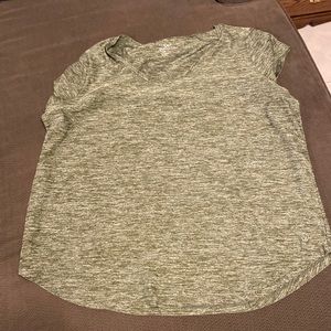 Green athletic t-shirt